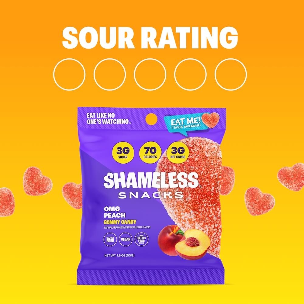 OMG Sour Peach Gummies