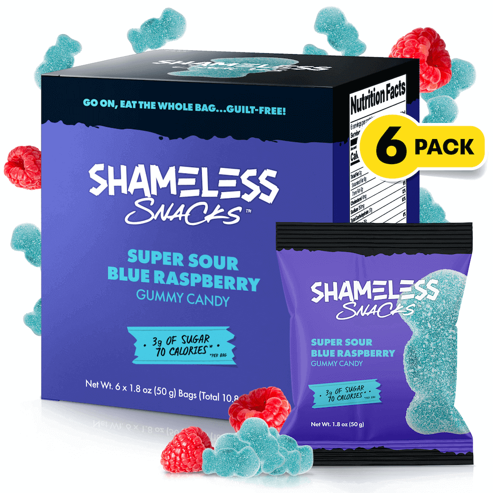 Super Sour Blue Raspberry – Shameless Snacks