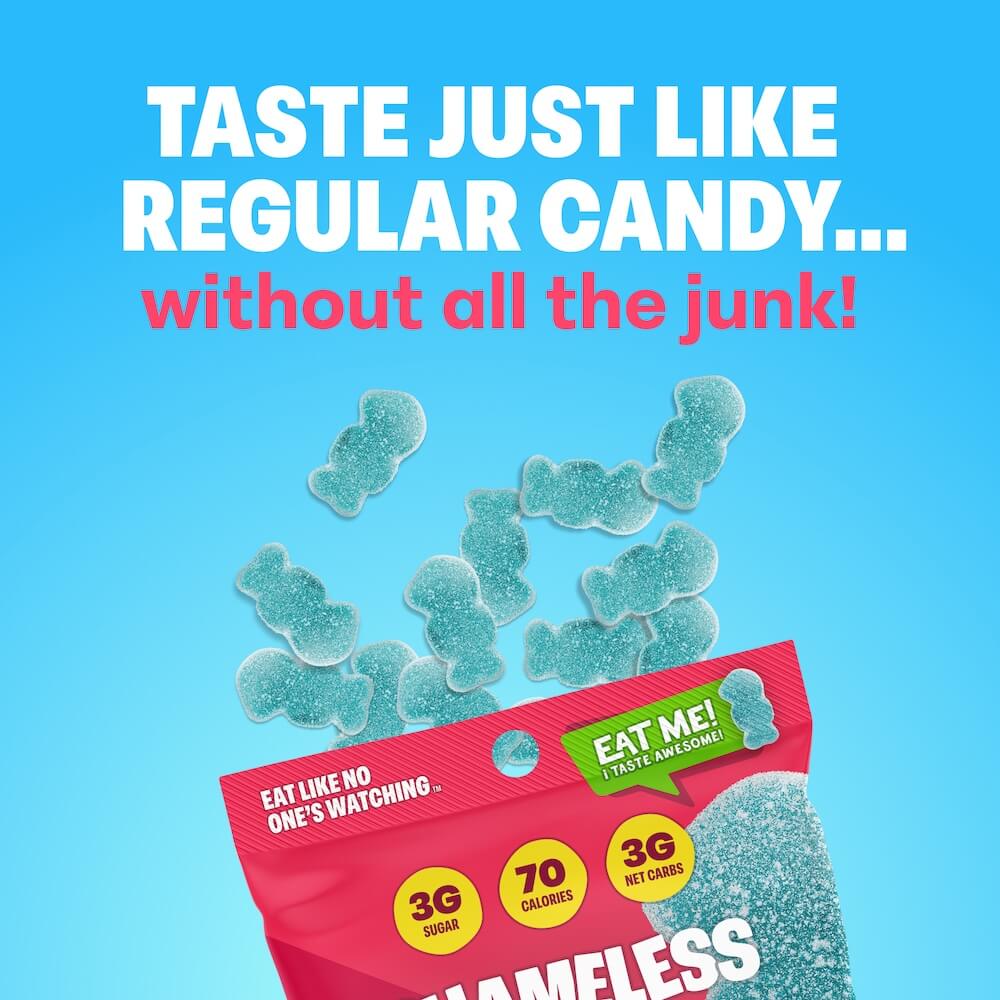 Shameless Rasberry Super Sour Blue Raspberry – Shameless Snacks