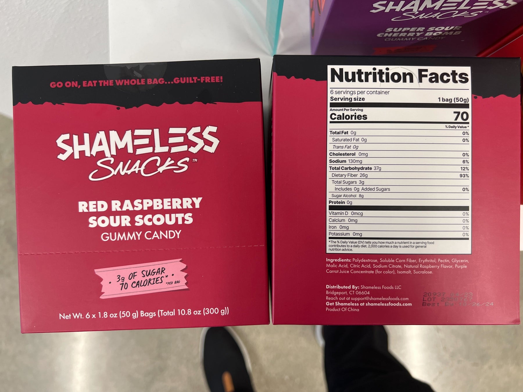 Shameless Rasberry Red Raspberry Sour Scouts Gummies – Shameless Snacks
