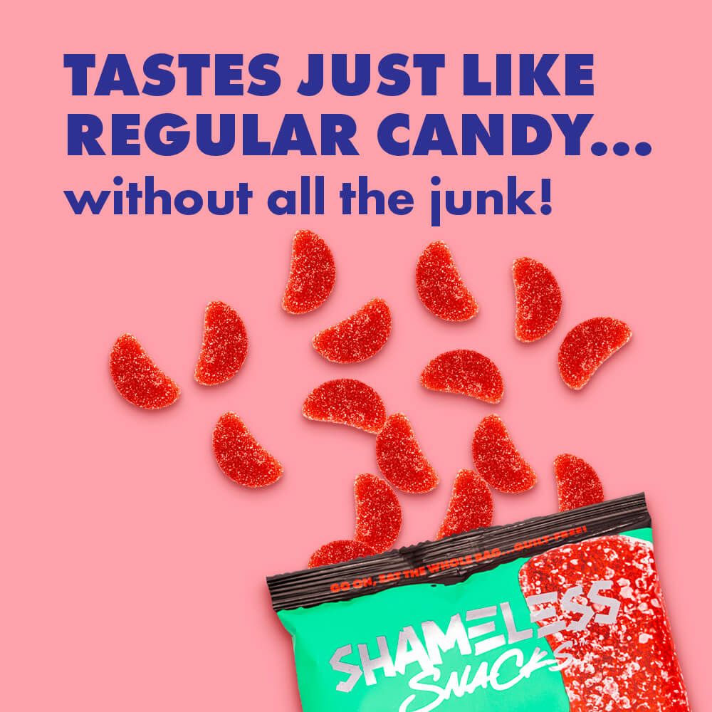 Shameless Snacks Wassup Watermelon Gummies Candy without all the junk
